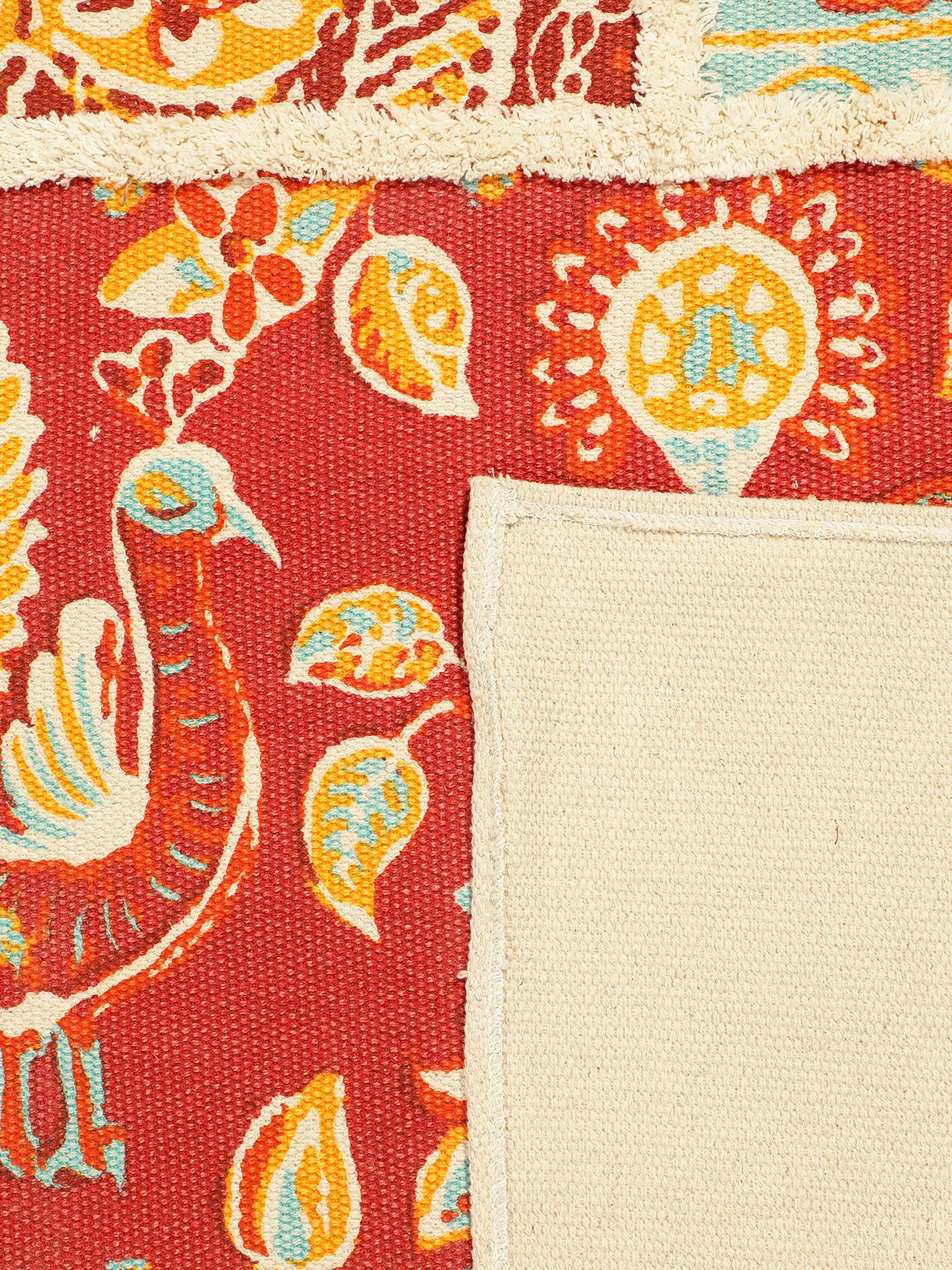 Lal Bagh Printed "4x5.5" ft. Cotton Carpet
