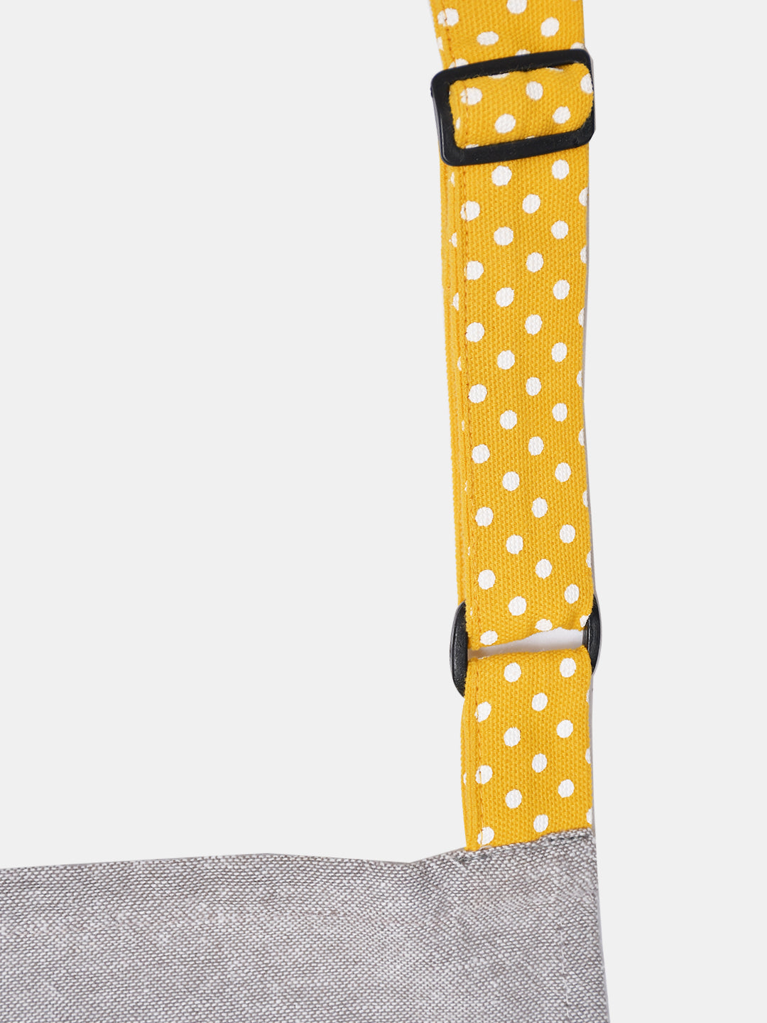 Cookbook Grey Cotton Printed Apron