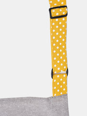 Cookbook Grey Cotton Printed Apron