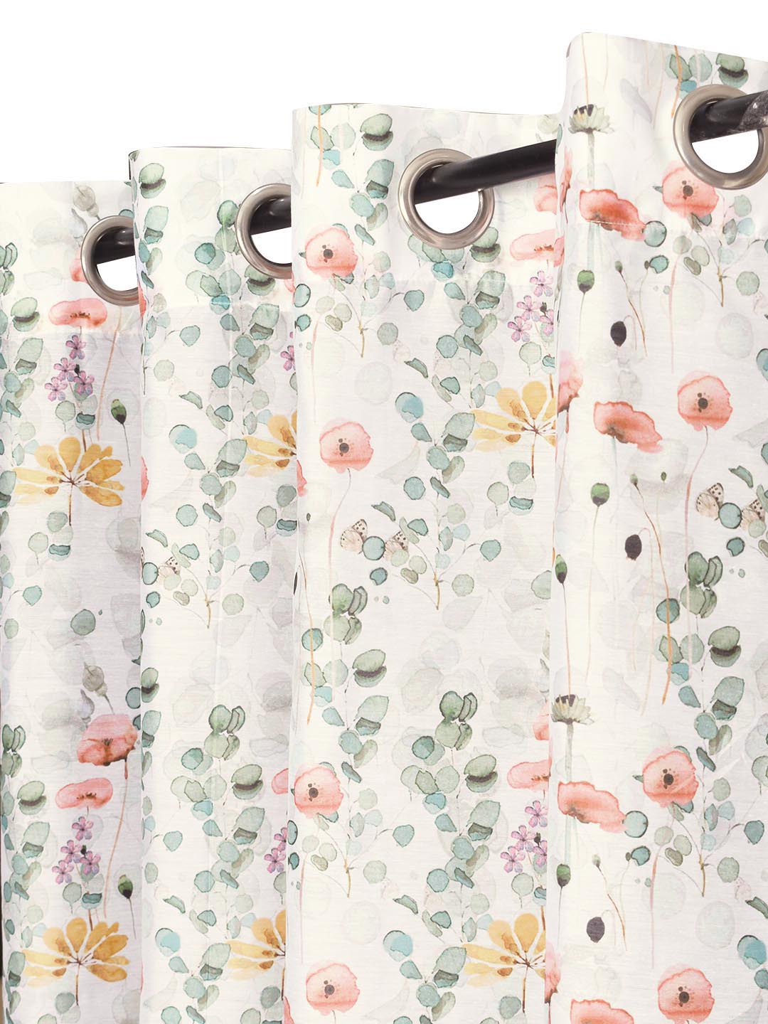 Misty 7ft.Set of 2 Printed Sheer Curtains