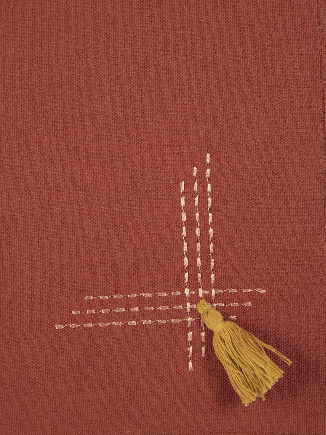 Set of 6 & 8 Frame Tassel Table Napkins