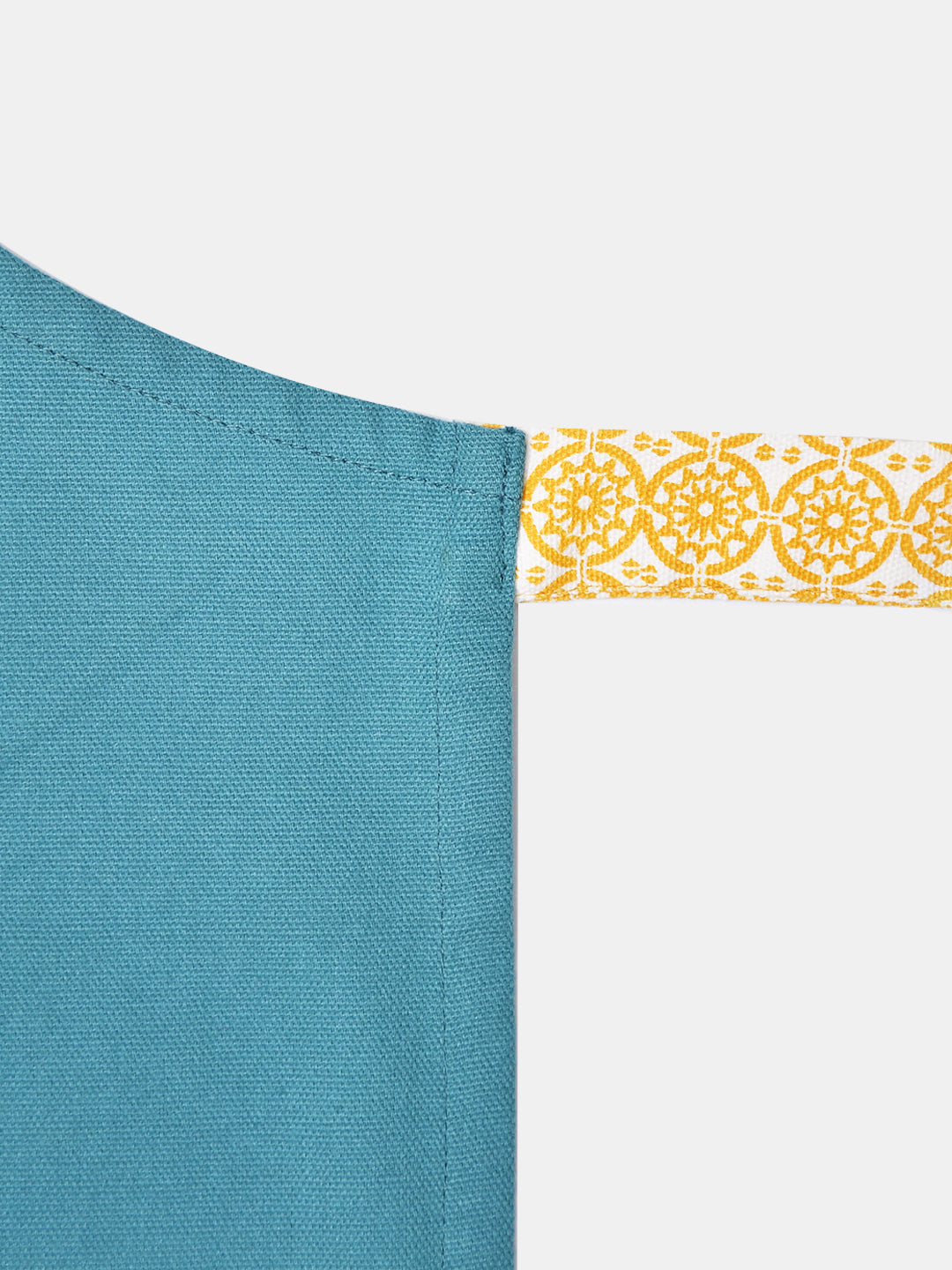 Kitchen Queen Teal Cotton Printed Apron