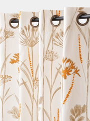 Daisy Beige Cotton Long Door Curtain