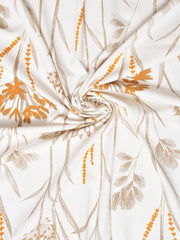 Daisy Beige Cotton Long Door Curtain
