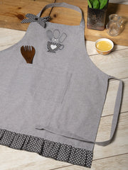Chambray Embroidered Apron