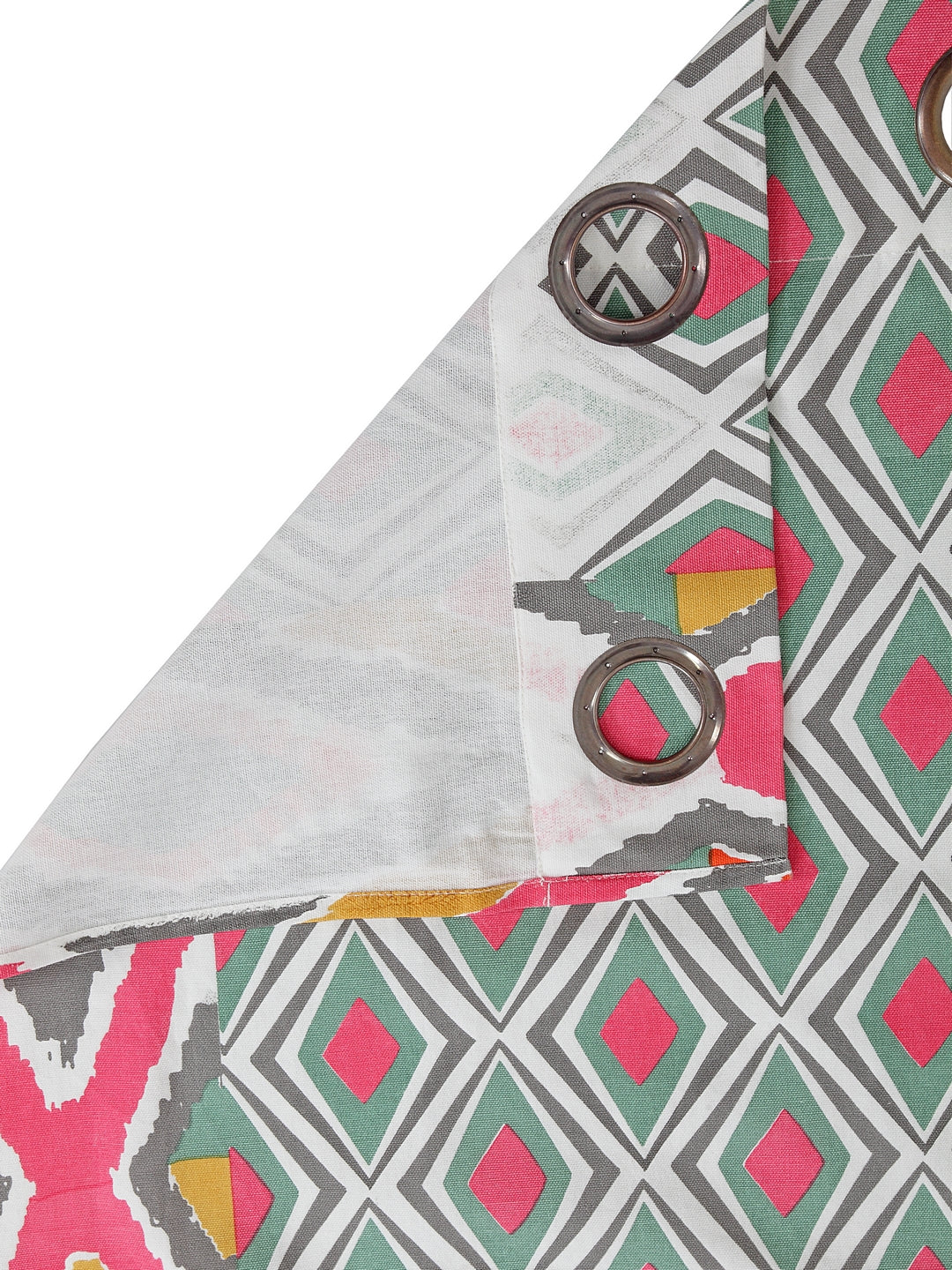 Set of 2 Long Door Urban Abstract Curtain