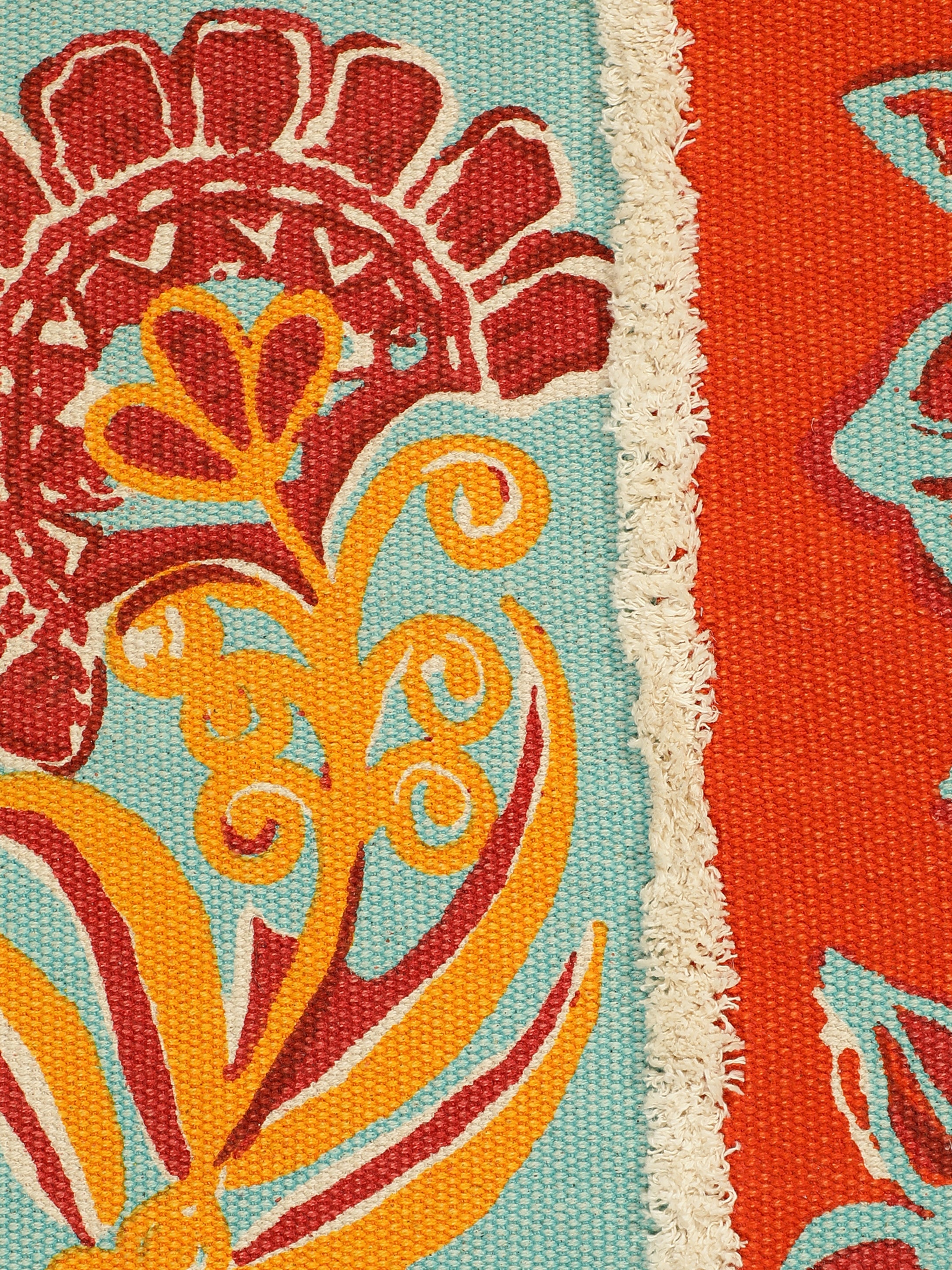 Lal Bagh Printed "4x5.5" ft. Cotton Carpet