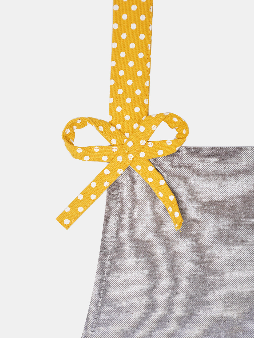 Cookbook Grey Cotton Printed Apron