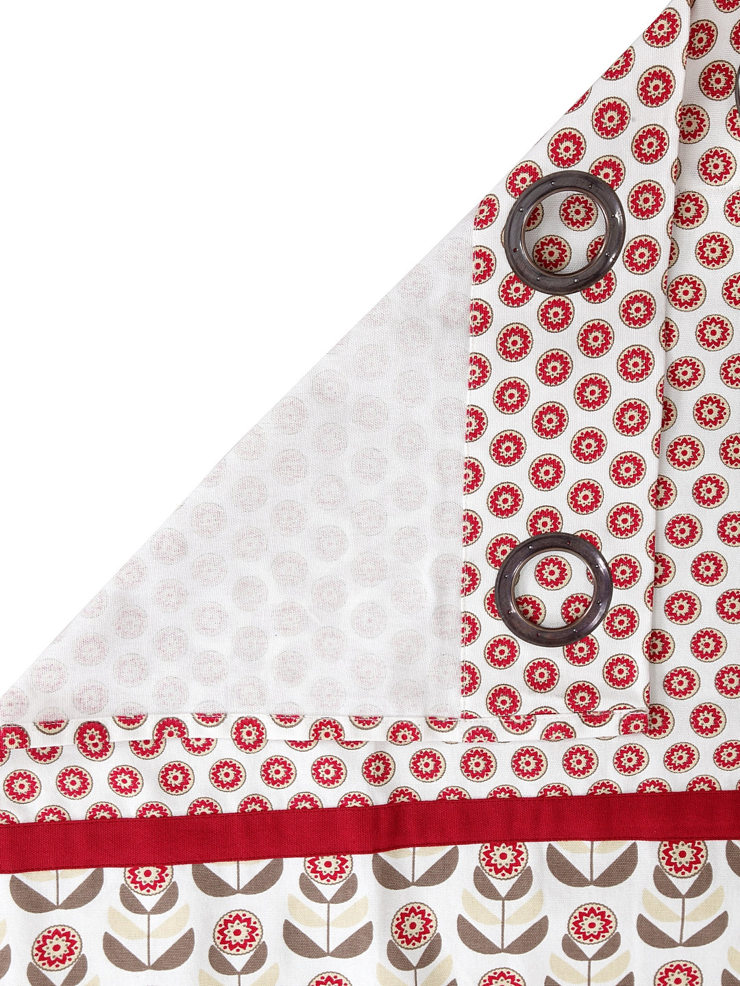 Set of 2 Long Door Ditsy Curtain