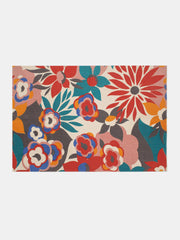 Floral Printed "4x5.5 ft." Cotton Carpet