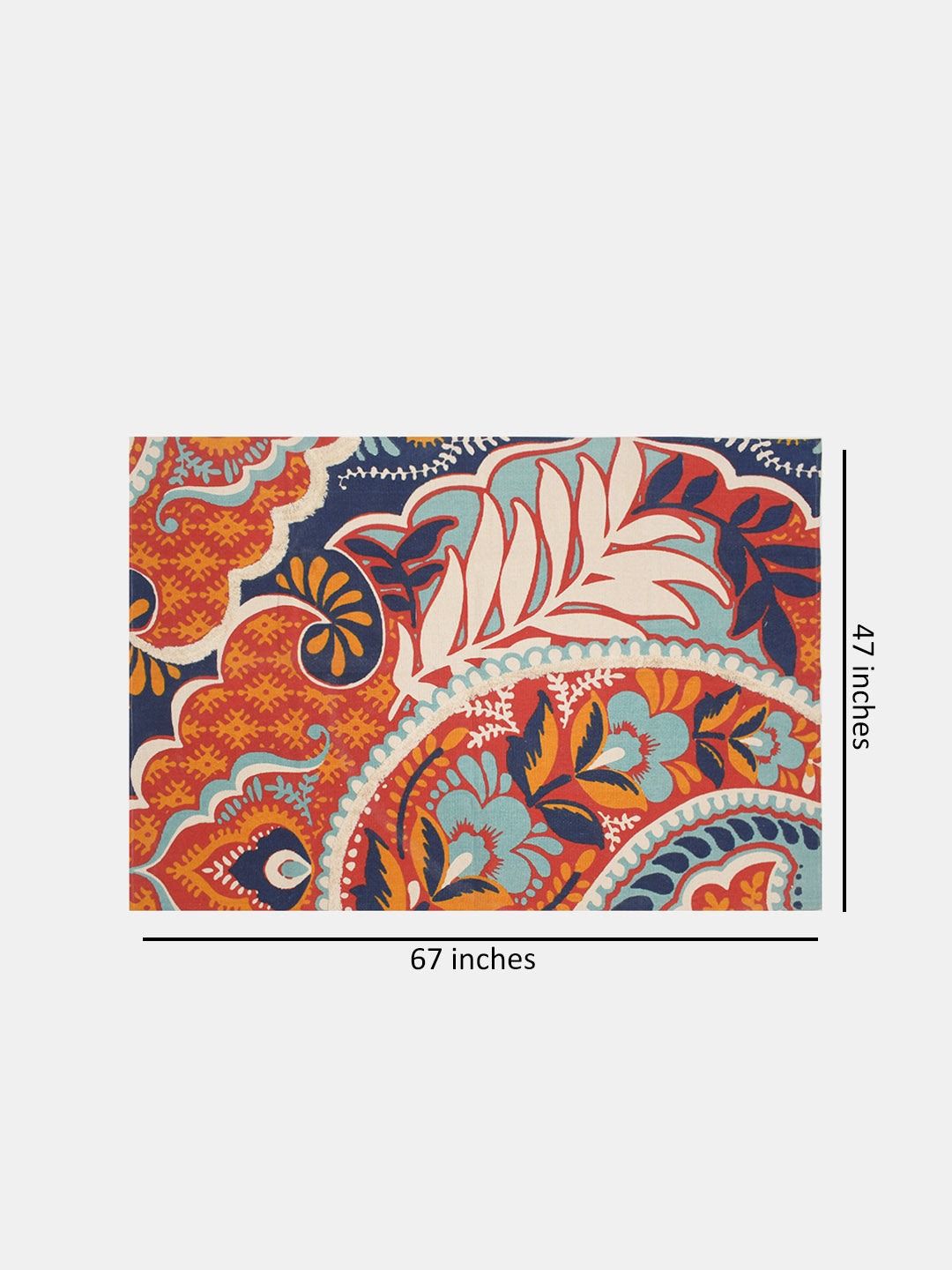 Celina Printed "4x5.5 ft." Cotton Carpet