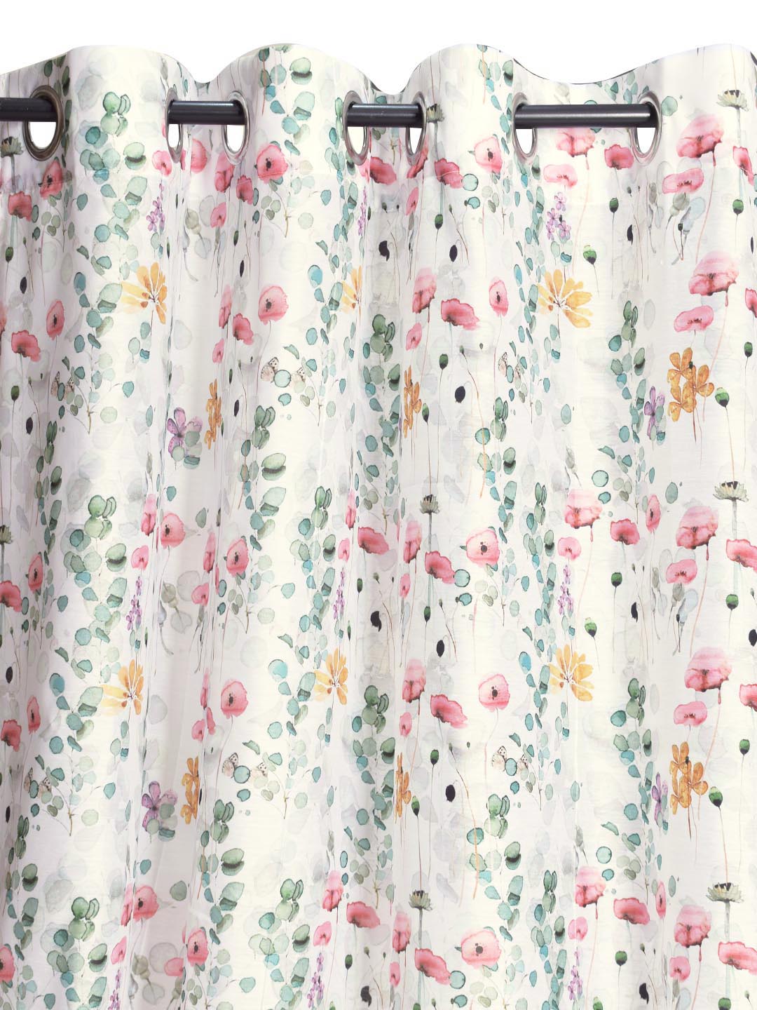 Misty 7ft.Set of 2 Printed Sheer Curtains