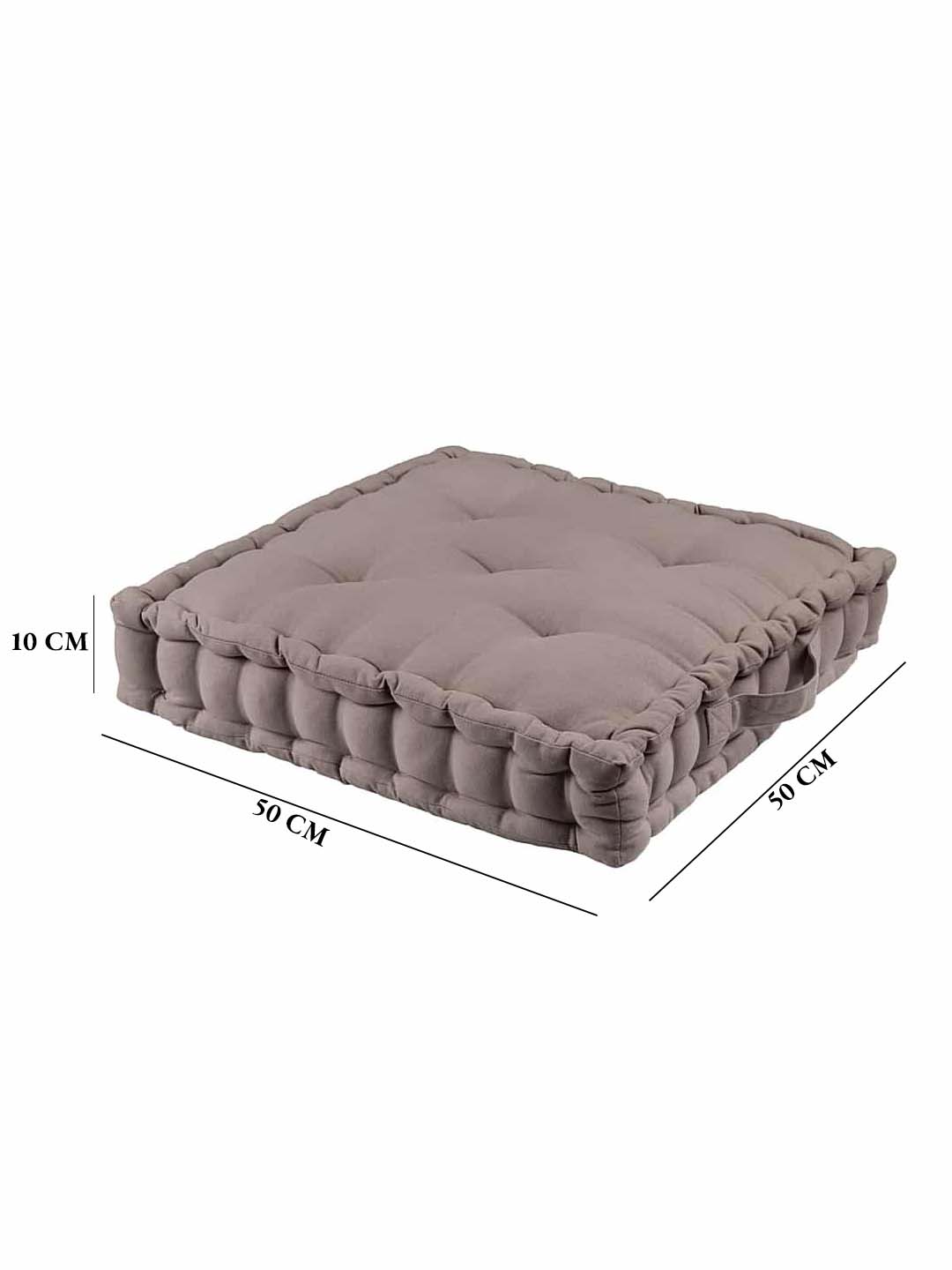 Anulom Vilom Taupe Matlas Floor Cushion