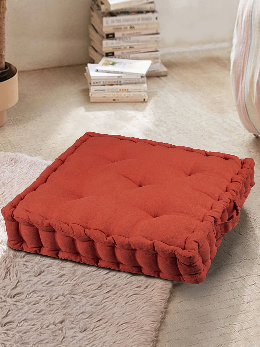 Crimson Red Matlas Floor Cushion