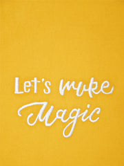 Let's Make Magic Yellow Printed Apron