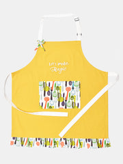 Let's Make Magic Yellow Printed Apron
