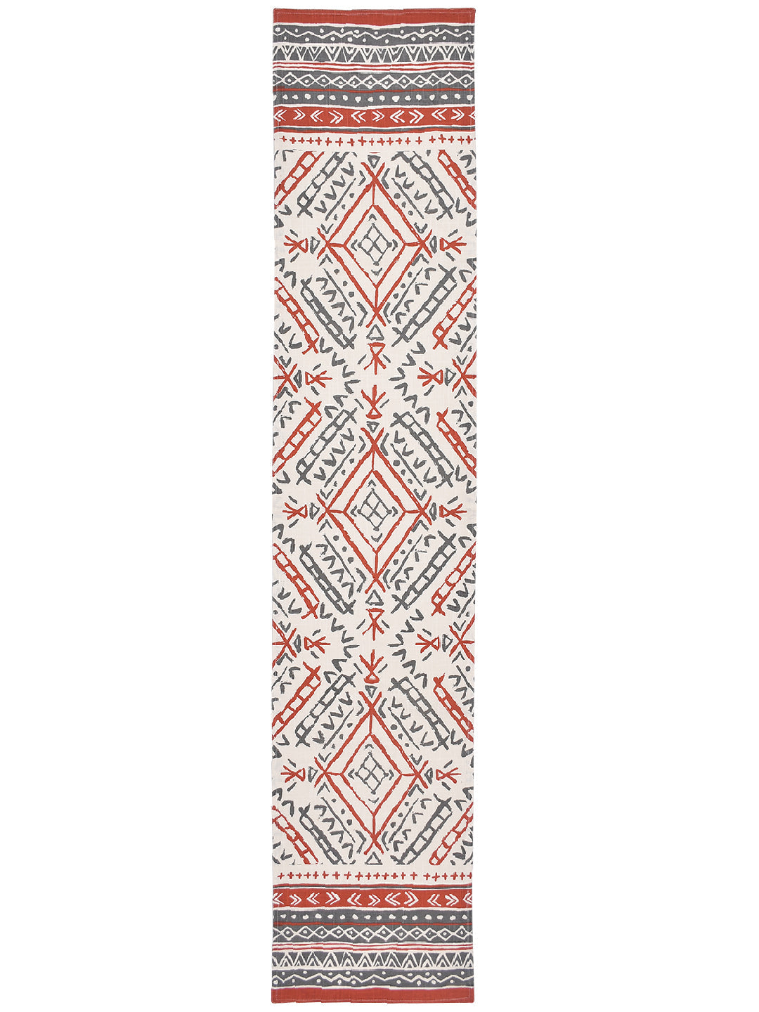 Katti Batti 100% Cotton Multicoloured 4/6 Seater Table Runner