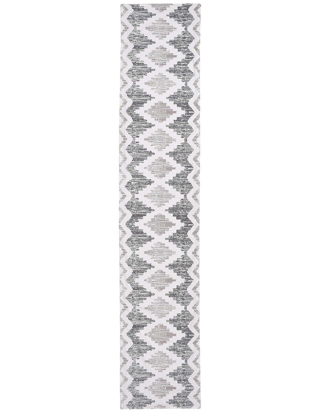 Kohinoor 100% Cotton Grey 4/6 Seater Table Runner