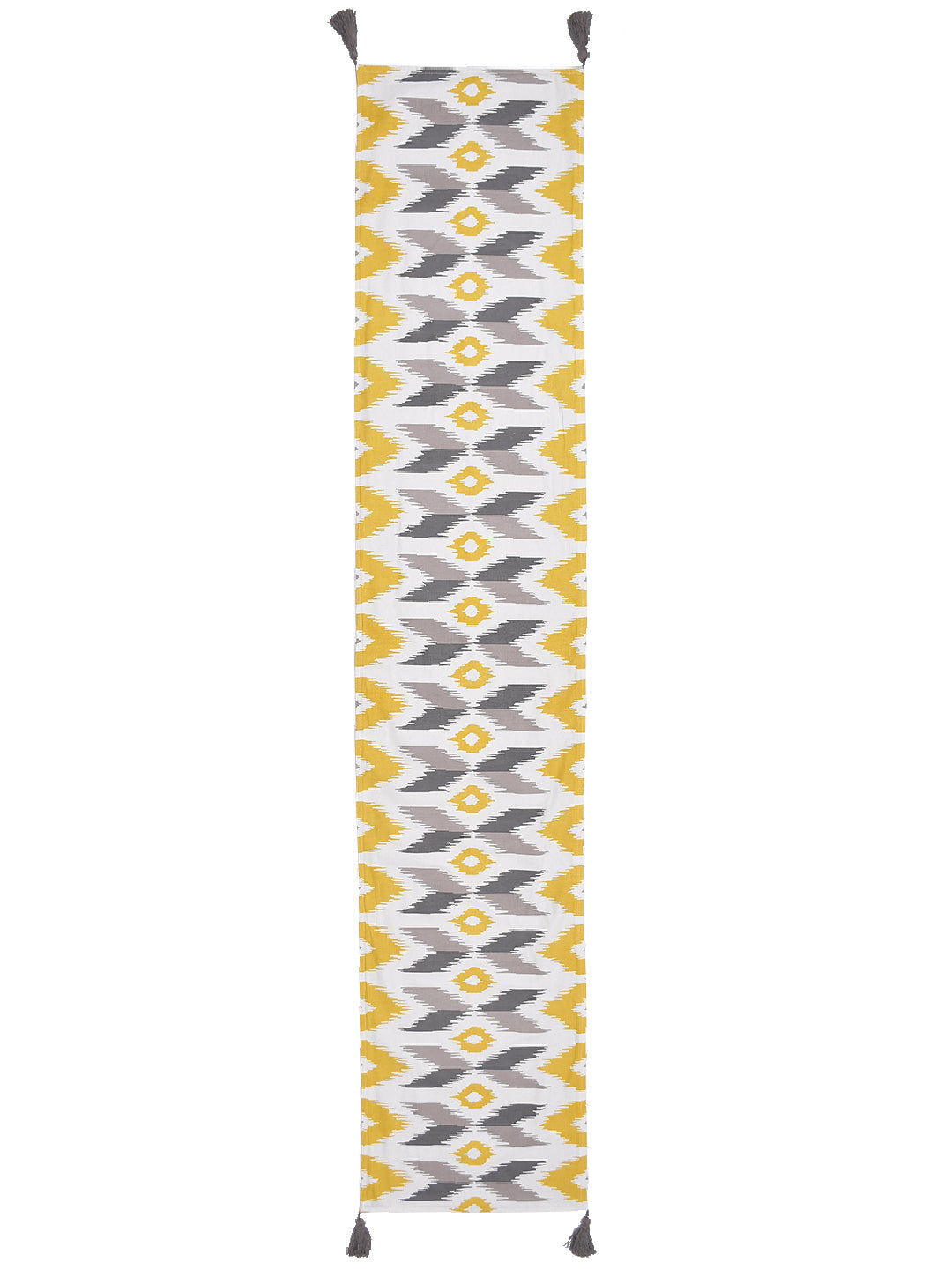 Jalsa 100% Cotton Yellow 4/6 Seater Table Runner