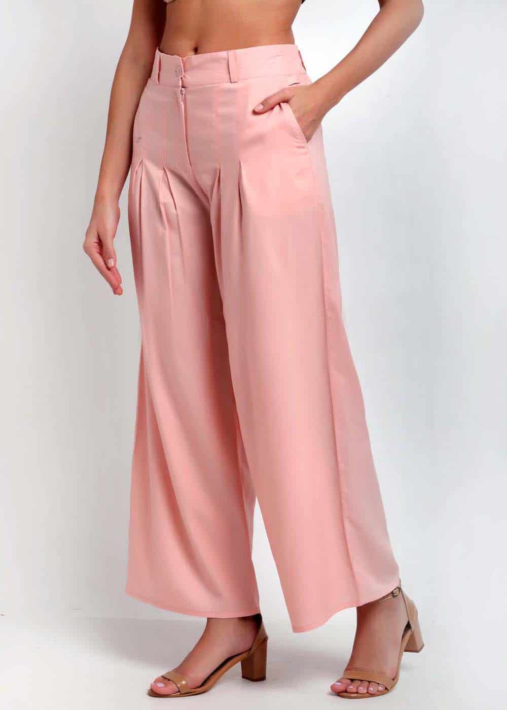 Peach Palazzo Pants