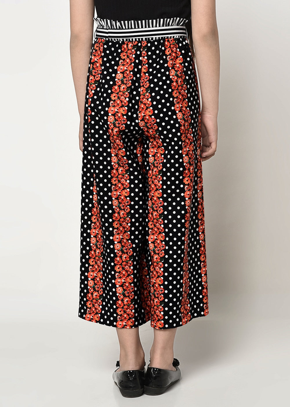 Floral Dots Striper Trouser
