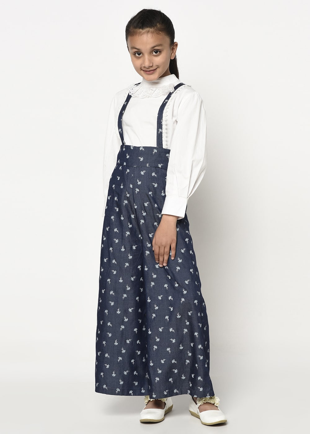 Floral Denim Trouser