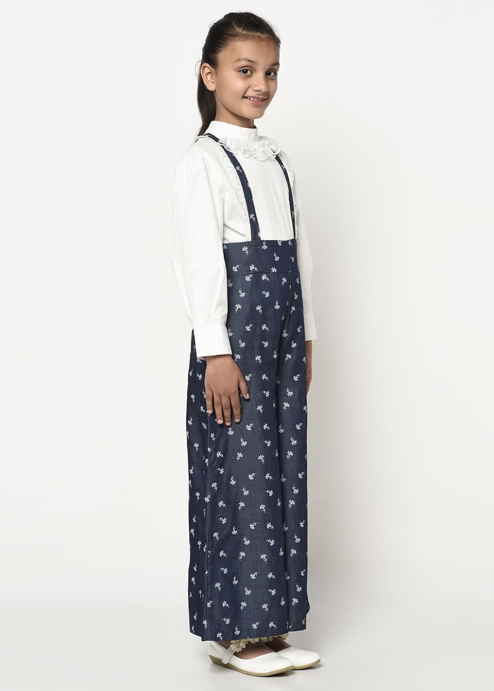 Floral Denim Trouser