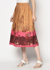 Desert Rose Printed Skirt