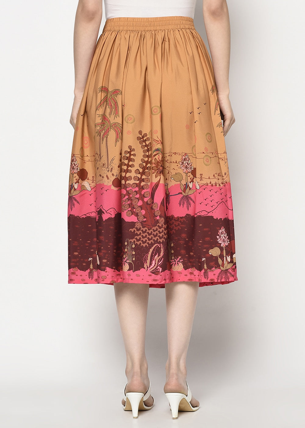 Desert Rose Printed Skirt