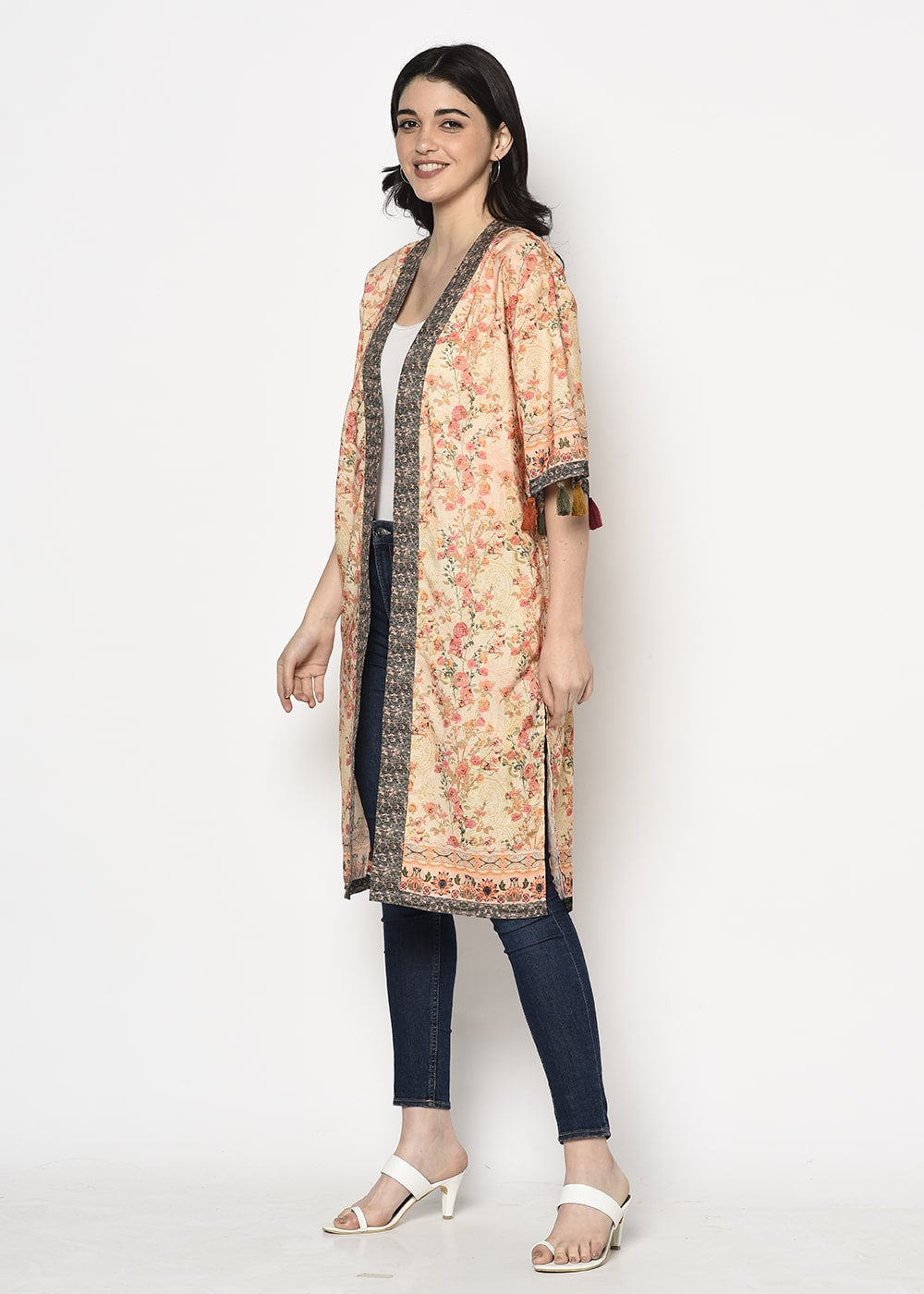 Scarf Printed Shrug