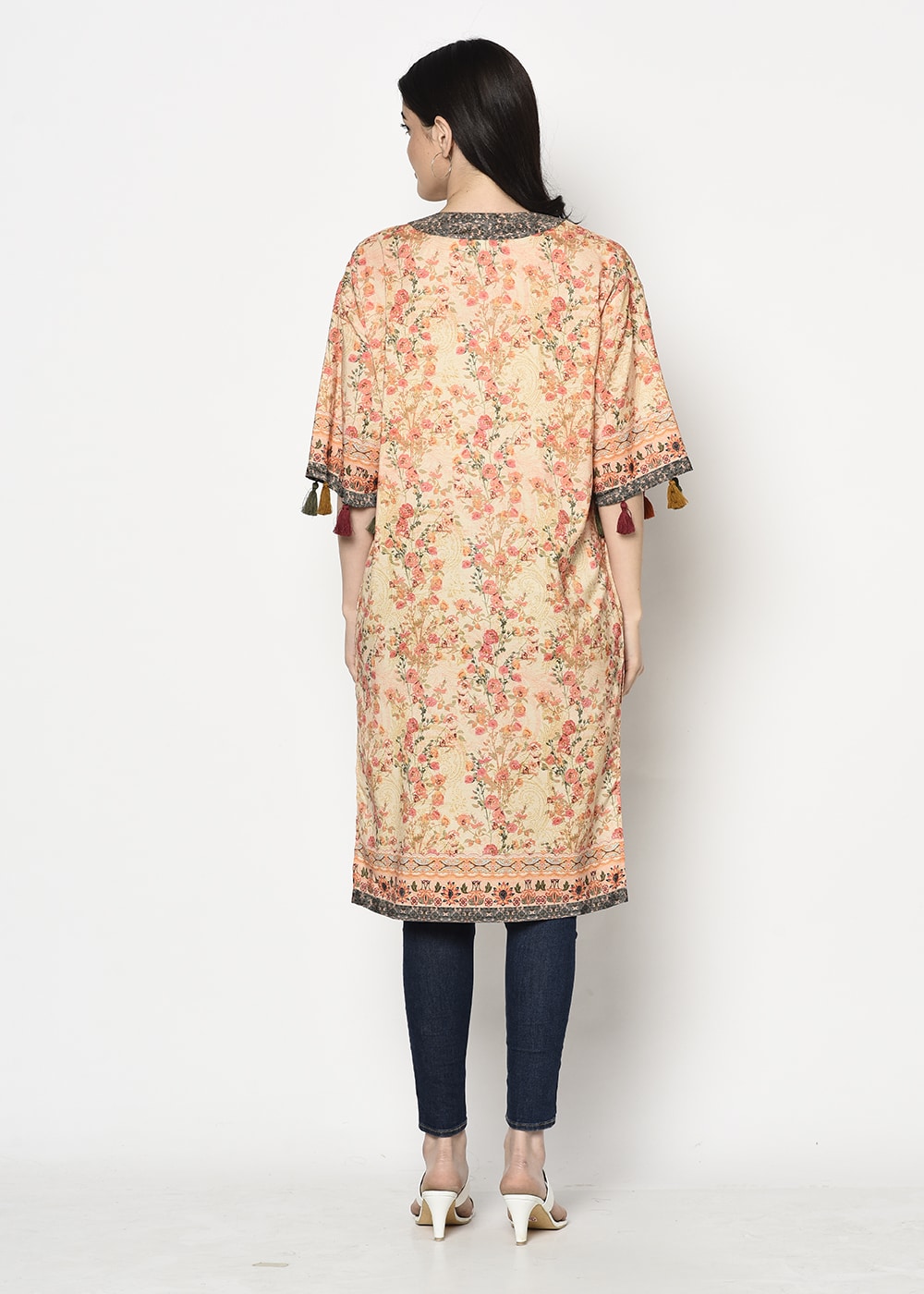 Scarf Printed Shrug