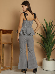 Black & White Checkered Co-Ord Set