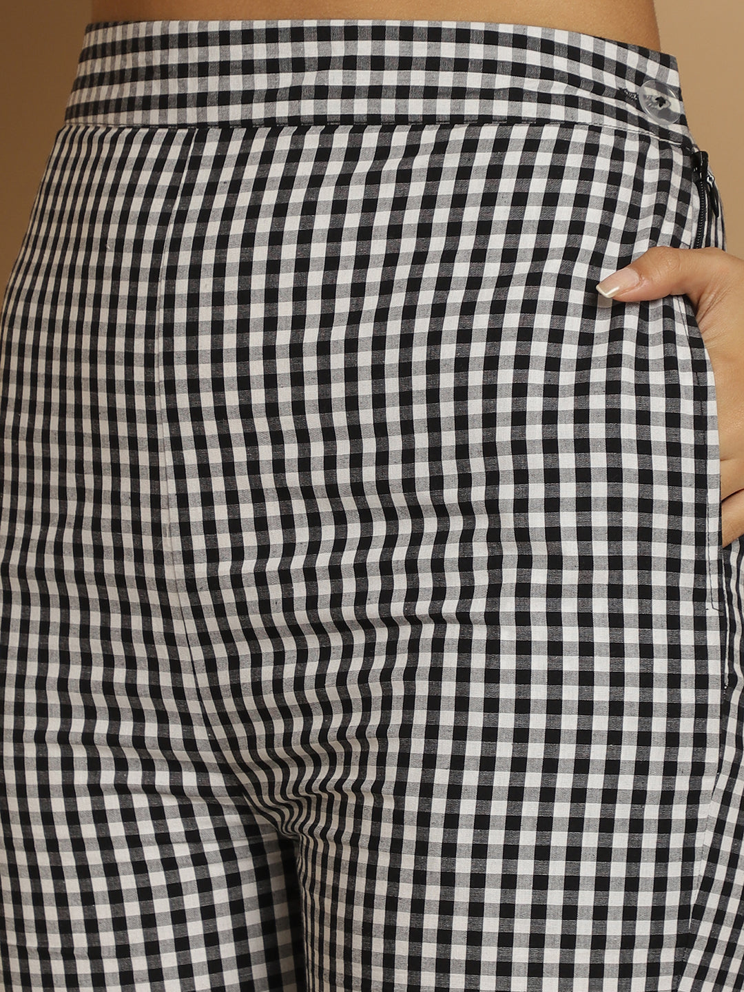 Black & White Checkered Co-Ord Set