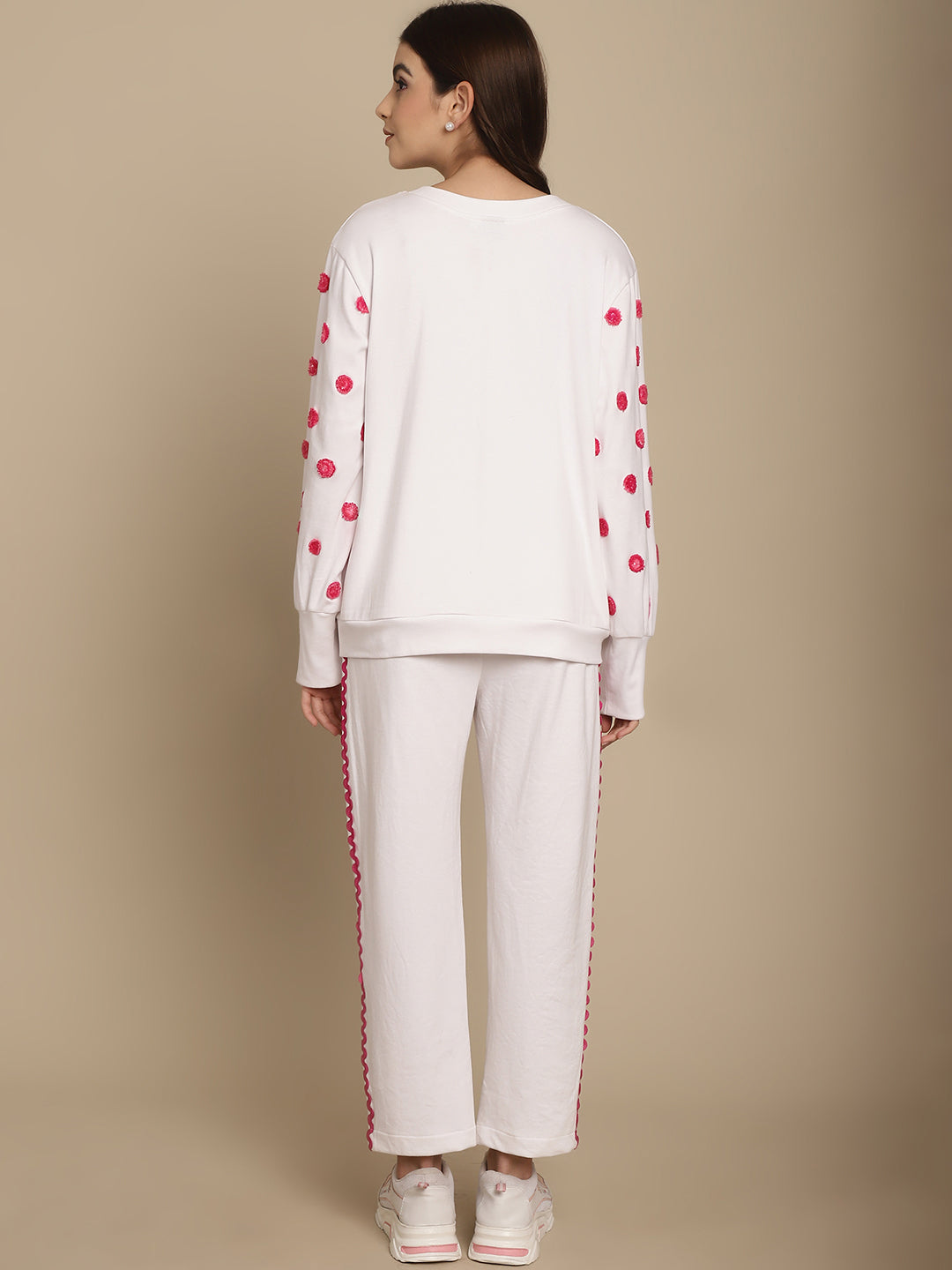Polka Dots Sweatshirt With Jogger Set