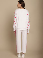 Polka Dots Sweatshirt With Jogger Set
