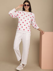 Polka Dots Sweatshirt With Jogger Set