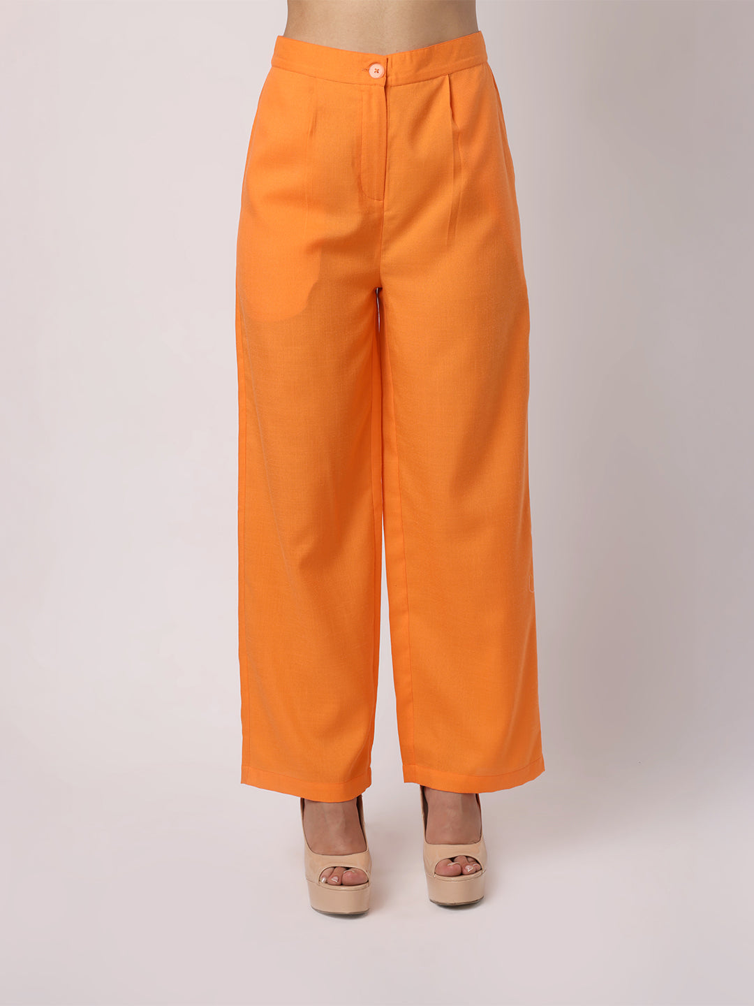 Orange Waist Coat With Bow & Trousers
