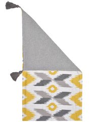 Jalsa 100% Cotton Yellow 4/6 Seater Table Runner