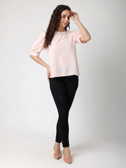 Baby Pink Pearl Chain Top