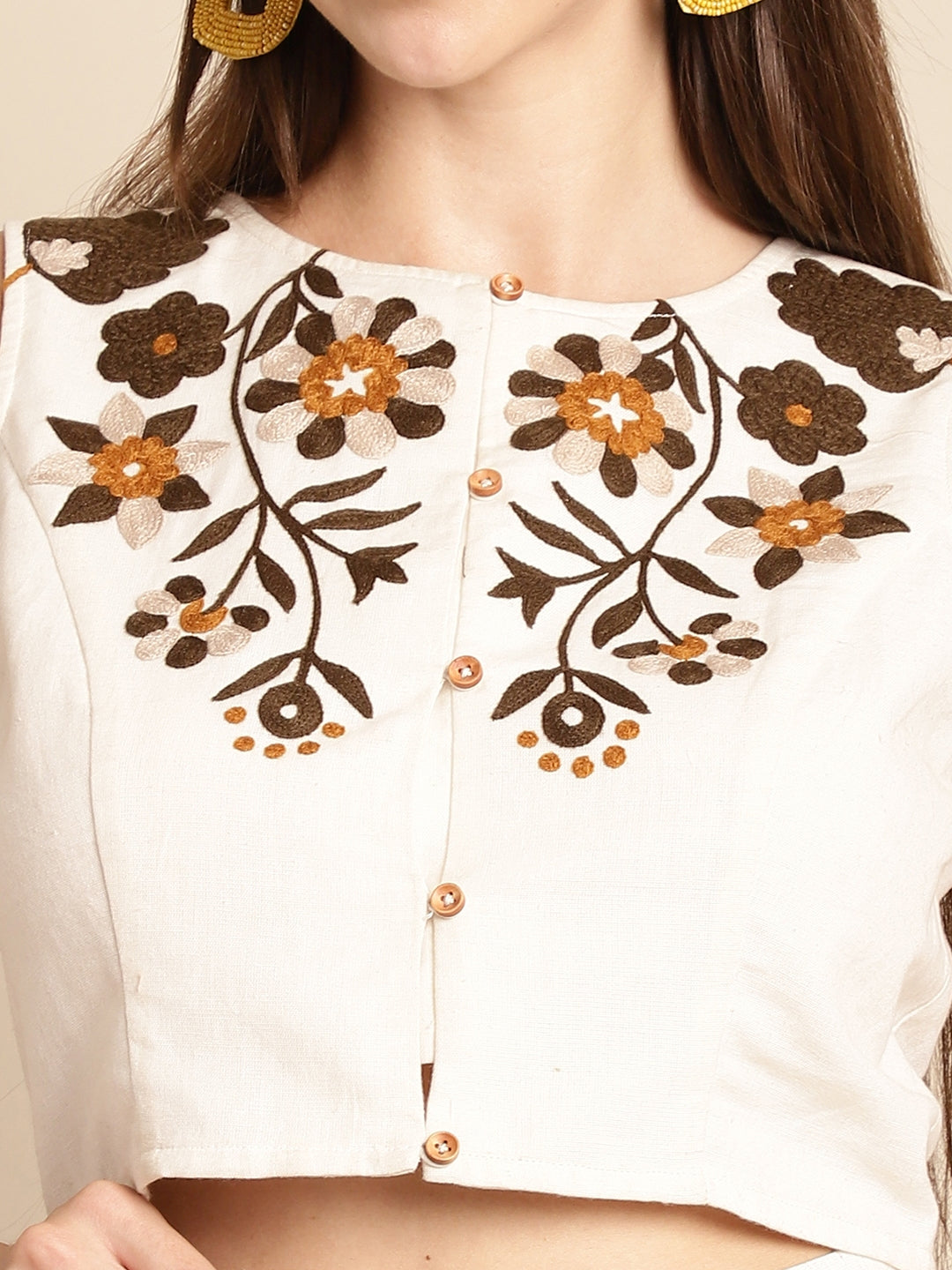 Beige Co-Ord Set With Trousers