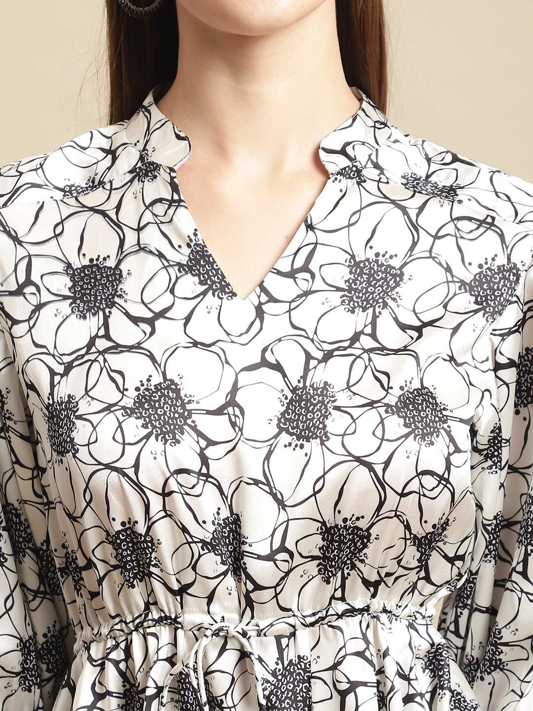 Bell Bottom Trouser With Flower Printed Top Co-Ord Set