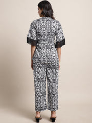 Black Fringed Lace Co-Ord