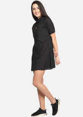 Black Waistcoat Dress