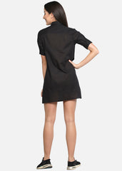 Black Waistcoat Dress