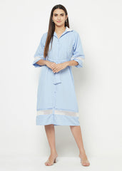 Detachable Sleeves Lace Dress