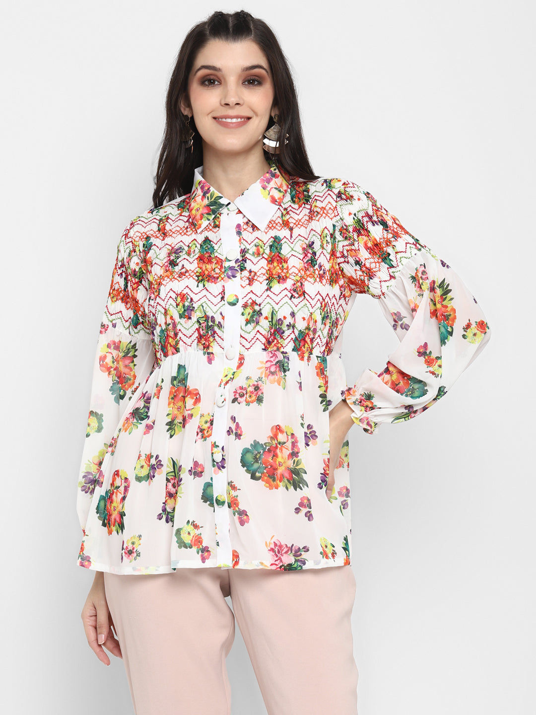 Bright Floral Top
