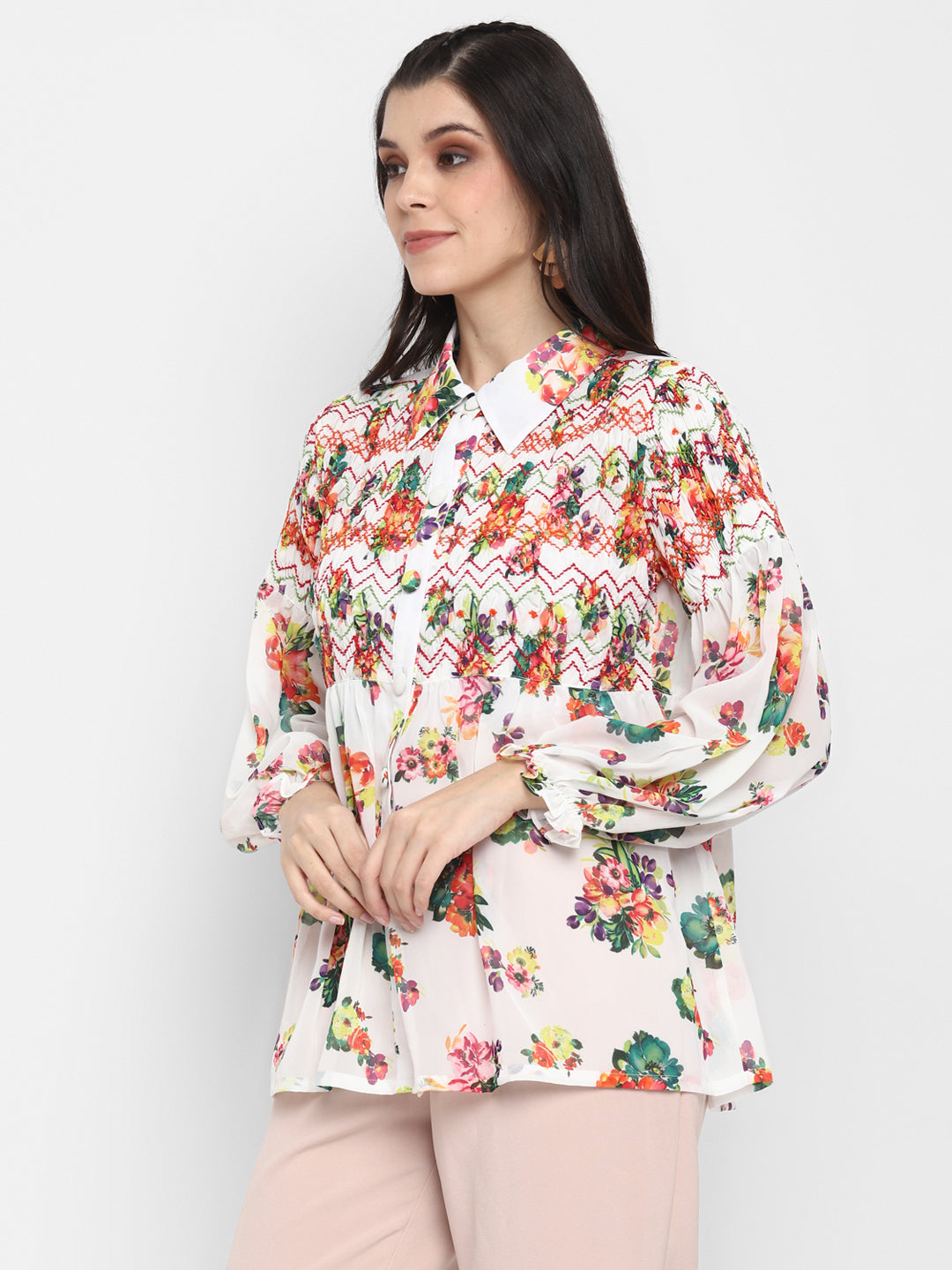 Bright Floral Top