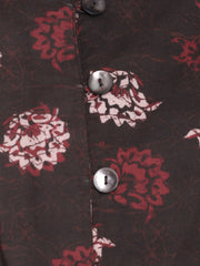 Batik Print Flare Jumpsuit