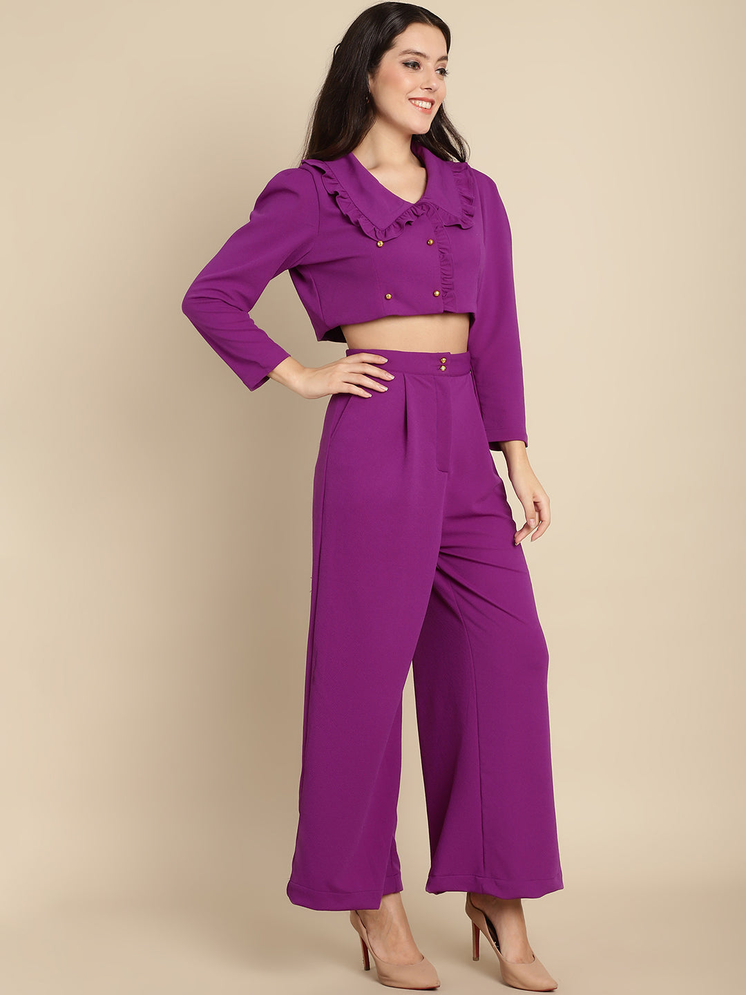 Crinkled Fabric Co-ord Sets