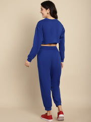 Cropped Sweatshirt With Cami and Jogger